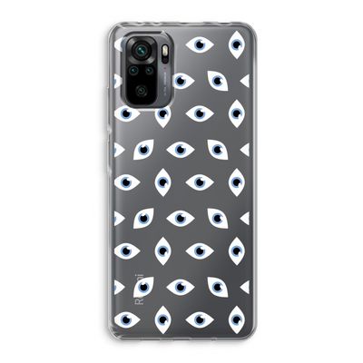 Eyes pattern: Xiaomi Redmi Note 10 Pro Transparant Hoesje
