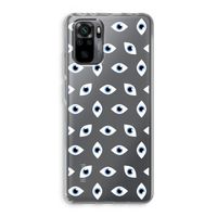 Eyes pattern: Xiaomi Redmi Note 10 Pro Transparant Hoesje