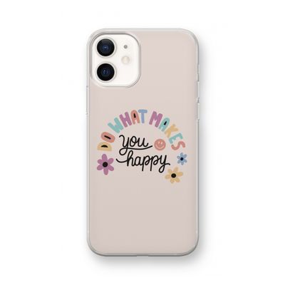 Happy days: iPhone 12 mini Transparant Hoesje