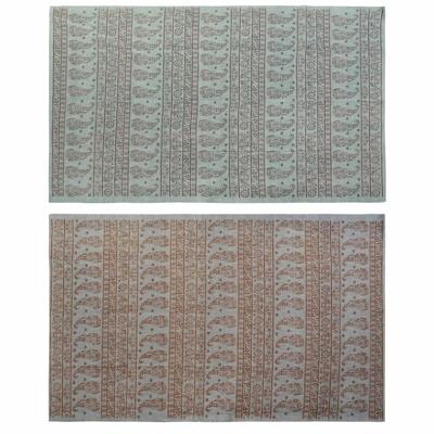 Tapijt DKD Home Decor 160 x 230 x 0,4 cm Blauw Polyester Groen Arabisch (2 Stuks)
