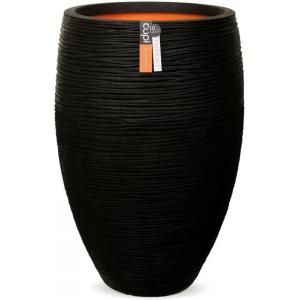 Capi Nature Rib NL vase luxe 39x60cm bloempot zwart