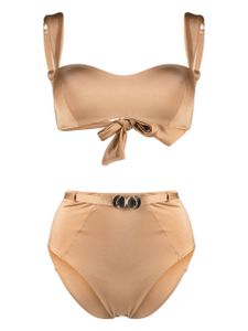 Noire Swimwear bikini bandeau Seashell - Tons neutres