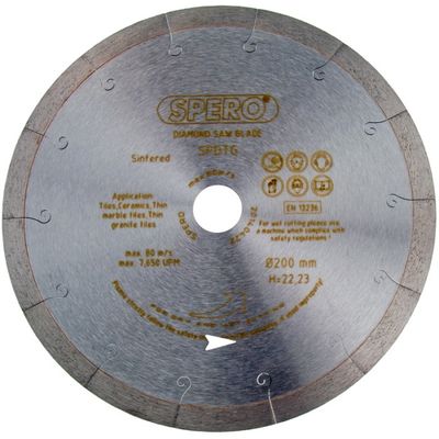 Spero SDB180T25 | Tegel Diamantzaagblad | PRO | 180mm | asgat 25,40mm - SDB180T25