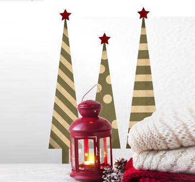 Feestdagen sticker kerstboom