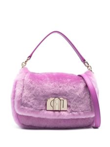 Furla sac à bandoulière en peau lainée - Violet