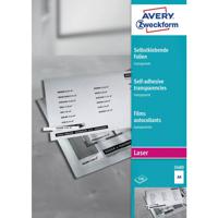 Avery-Zweckform Selbstklebefolie 3480 Zelfklevende folie DIN A4 Laser (kleur), Laser (zwart/wit), Kopiëren (kleur), Kopiëren (zwart/wit) Transparant 100 stuk(s)