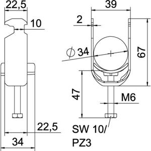 OBO Bettermann 1186429 Beugelklem 1 stuk(s)