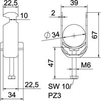 OBO Bettermann 1186429 Beugelklem 1 stuk(s)