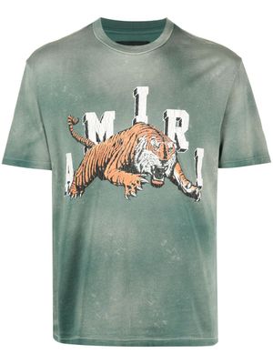 AMIRI t-shirt en coton à logo imprimé - Vert