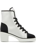 Giuseppe Zanotti bottines Nidir à talon épais - Argent - thumbnail