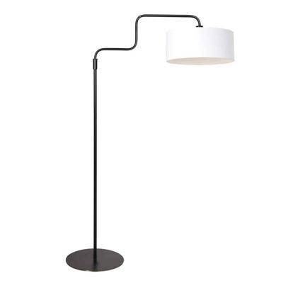 Steinhauer VloerlampBloeba zwart met wit kap - 4162ZW