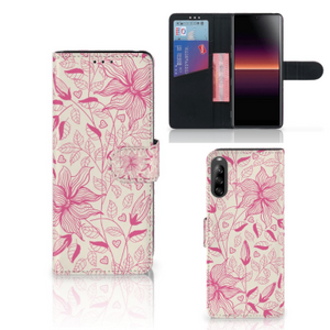 Sony Xperia L4 Hoesje Pink Flowers