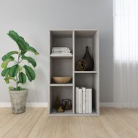 Boekenkast/dressoir 50x25x80 cm spaanplaat betongrijs