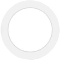 LED Downlight Pro - Ronde Opbouwlamp 12W. Koud Wit 6500K. Mat Wit