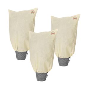 Plantbeschermingshoes Set van 3 Beige 1,2x1,8m