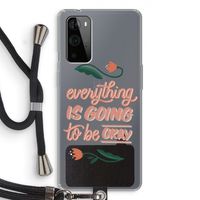 Optimistic flower girl: OnePlus 9 Pro Transparant Hoesje met koord