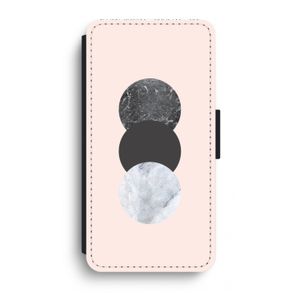 Marmeren cirkels: iPhone XR Flip Hoesje