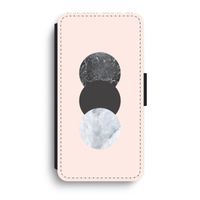 Marmeren cirkels: iPhone XR Flip Hoesje