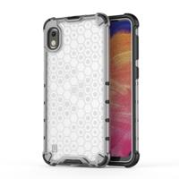 Schokbestendige Honingraat PC + TPU Case voor Galaxy A10 (Grijs)