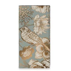 Smart Cover voor Samsung Galaxy S23 Ultra Vintage Bird Flowers