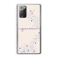 Sterren: Samsung Galaxy Note 20 / Note 20 5G Transparant Hoesje