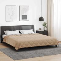 Zomerdekbed Taupe 240 x 200 cm Microvezel