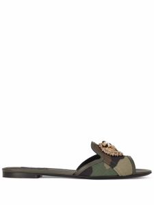 Dolce & Gabbana sandales Taormina Devotion - Vert