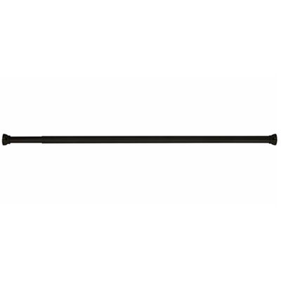 Douchegordijn stang - uitschuifbaar van 75 naar 125 cm - aluminium - klik en klem systeem