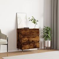 Dressoir 60x35x70 cm bewerkt hout gerookt eikenkleurig