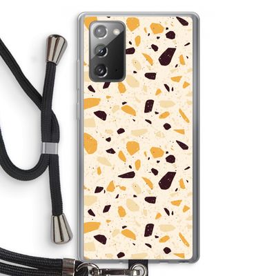 Terrazzo N°13: Samsung Galaxy Note 20 / Note 20 5G Transparant Hoesje met koord