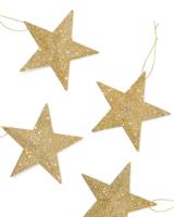 HEMA Glitter ster goud - 4 stuks (goud)