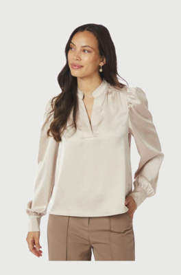 Neo Noir Blouse Rosslyn Heavy Sateen | Champagne