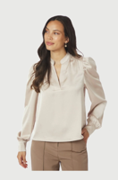 Neo Noir Blouse Rosslyn Heavy Sateen | Champagne