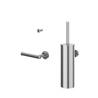Accessoireset IVY Toiletborstelgarnituur Wandmodel, Kleine Handdoekhaak en Toiletrolhouder Chroom