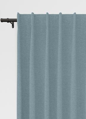 Staba gordijn - Scandi Blue met Enkele plooi