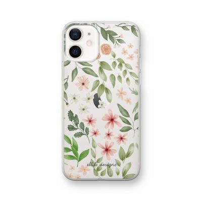 Botanical sweet flower heaven: iPhone 12 Transparant Hoesje