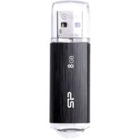 SILICON POWER Ultima U02 Pendrive USB flashdrive 8 GB USB 2.0 (SP008GBUF2U02V1K) Zwart