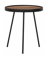 DTP Home Bijzettafel 'Saturnus' Teakhout, 40cm, kleur Naturel