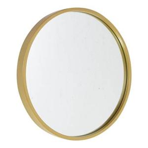 Fragix Boston wandspiegel rond - Goud - Metaal - Ø35cm - Industrieel