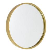 Fragix Boston wandspiegel rond - Goud - Metaal - Ø35cm - Industrieel