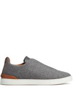 Zegna baskets Triple Stitch™ en laine - Gris