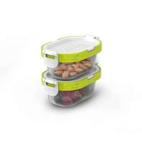 Zoku - Snack Pack, 4-delig, Polypropyleen|Siliconen, BPA vrij, Oranje|