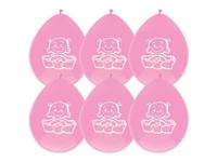 Haza Ballonnen geboorte meisje zak a 6 stuks