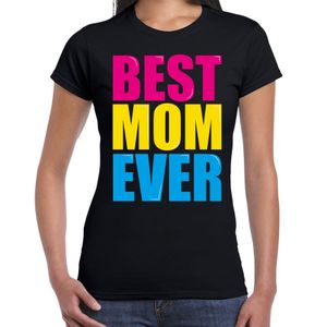 Best mom ever / Beste moeder ooit fun t-shirt zwart dames