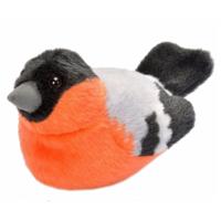 Wild Republic Pluche vogel knuffel - goudvink - 15 cm - knuffeldier - vogel knuffels