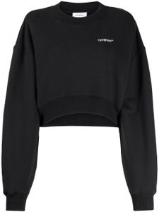 Off-White sweat en coton à logo brodé - Noir