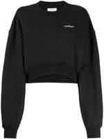 Off-White sweat en coton à logo brodé - Noir