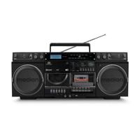 Ghetto Blaster - MEDION - Vintage - DAB+ - CD/Cassette/USB/MP3 - 2x10W RMS - Zwart Ghetto Blaster - MEDION - Vintage - DAB+ - CD/Cassette/USB/MP3 - 2x10W RMS - Zwart