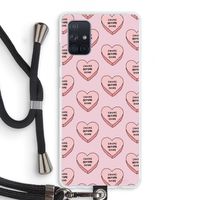 Chicks before dicks: Samsung Galaxy A71 Transparant Hoesje met koord