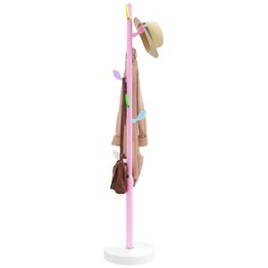 VidaXL Kapstok 172 cm gepoedercoat ijzer roze